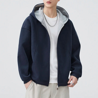 Autumn Hooded Sweatshirt Men Loose Casual Streetwear Fashion Vintage Sport Hood Sweatshirts Jacket Couple Hoodie Coat Outerwear