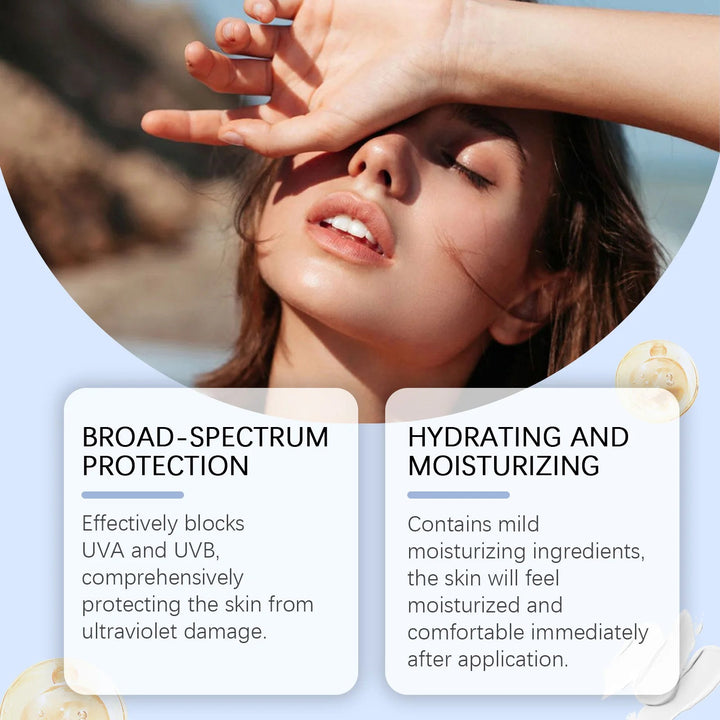 UV Sunscreen Stick Spf50 Lasting Waterproof Moisturize Layer Oil Control Repair Sunburn Antioxidant Skin Sun Protection Cream Halalzen