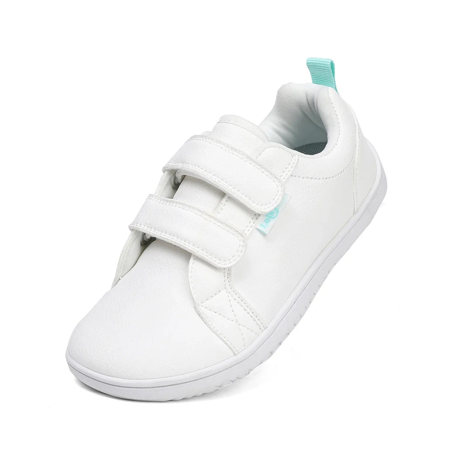 Boys Girls Barefoot Shoes Kids Wide Toe Minimalist Fashion Sneakers Lightweight Hook Loop Artificial Leather Walking Flats