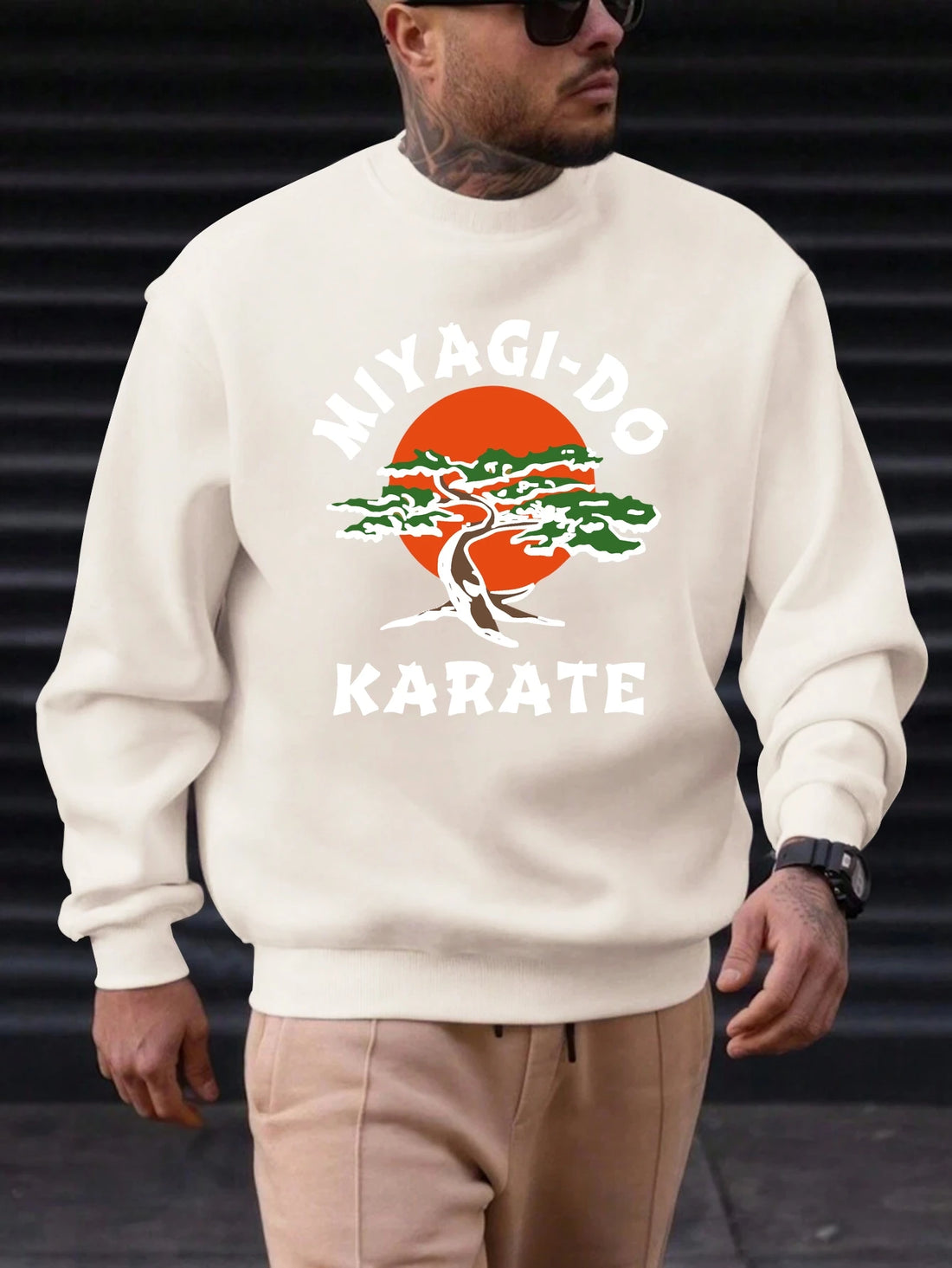 Men's Cotton Crewneck Sweatshirt MIYAGI-DO Graphic Print 2025 New Trending Fashion Casual High Quality Top Clothing