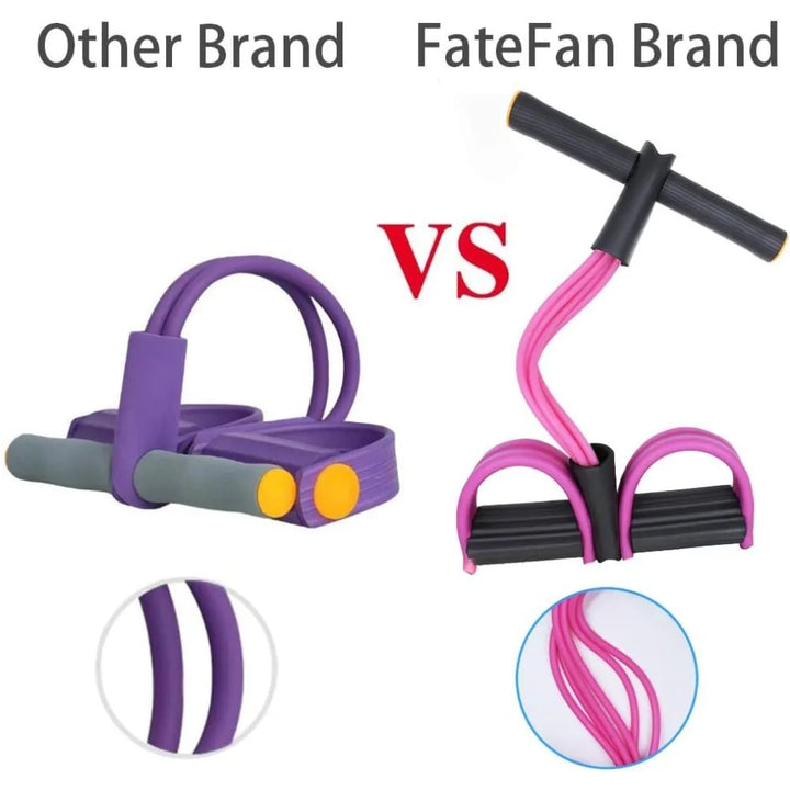 Multifunction Tension Rope, 6-Tube Elastic Yoga Pedal Puller Resistance Band, Natural Latex Tension Rope Fitness Equipment