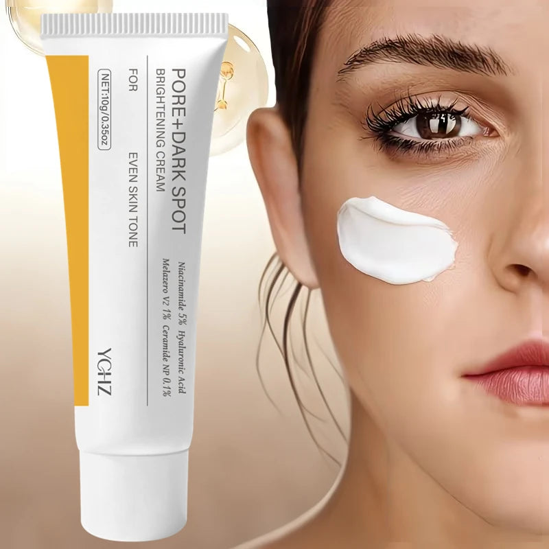Facial Brightening and Firming Cream, Pore and Dark Spot Brightening Cream |   Contains Niacinamide, Pore Minimizing Agent, Non-Irritating Moisturizer for Sensitive Skin, Contains Plant-Derived Squalene.