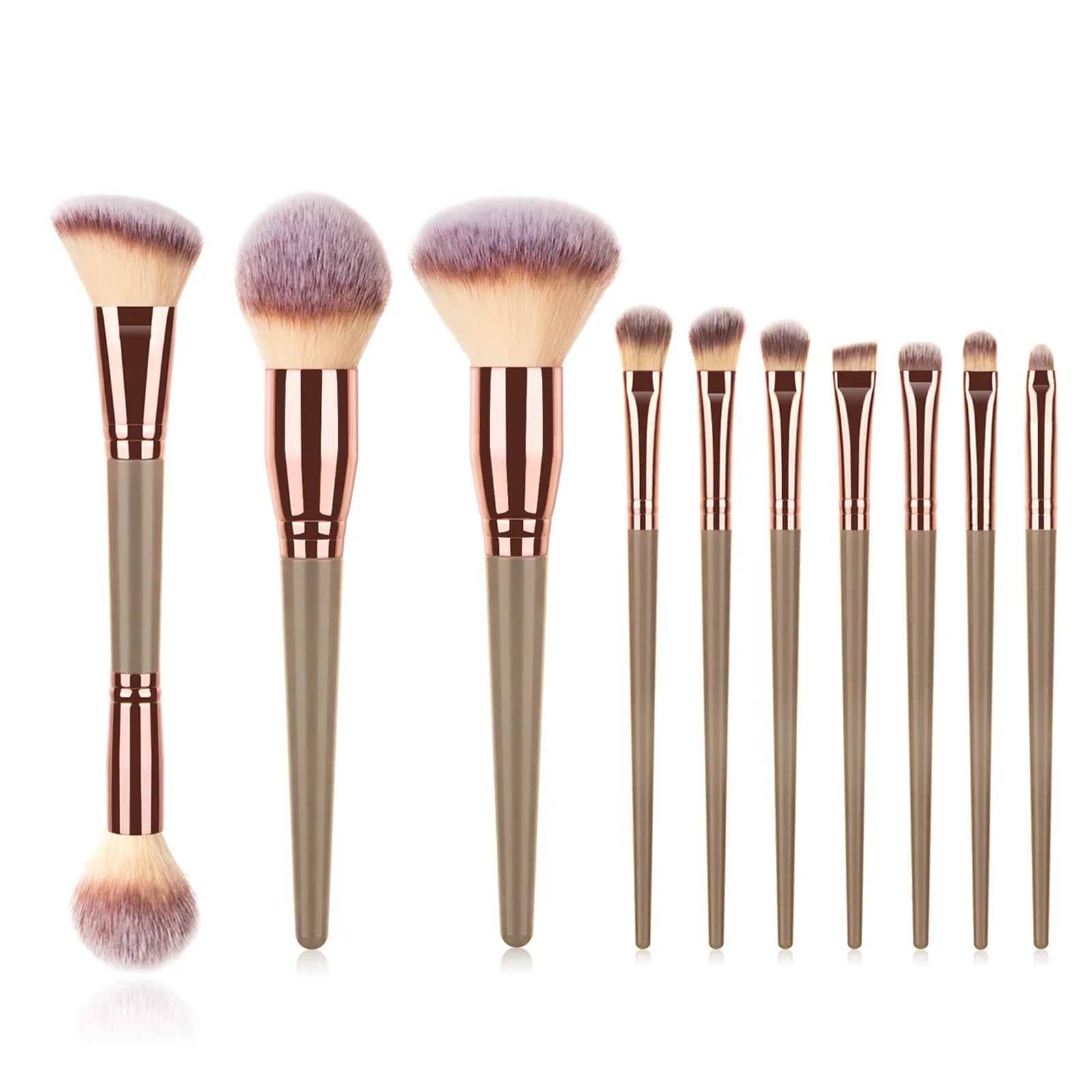 10/15pcs Black Makeup Brush Sets Professional Natural Fiber Hair Brush Foundation Kakubi Contour Eyeshadow Blending Beauty Tool Halalzen