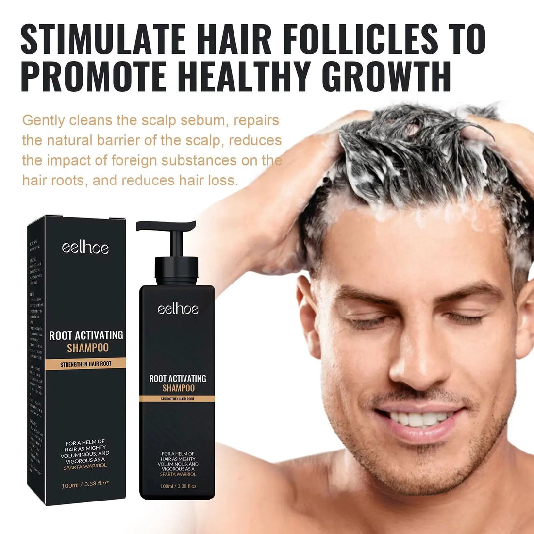 EELHOE Strengthen Hair Growth Shampoo Anti Frizz Hair Products Scalp Care Extremely Damaged Hair Treatment for Hair Loss Shampoo Halalzen