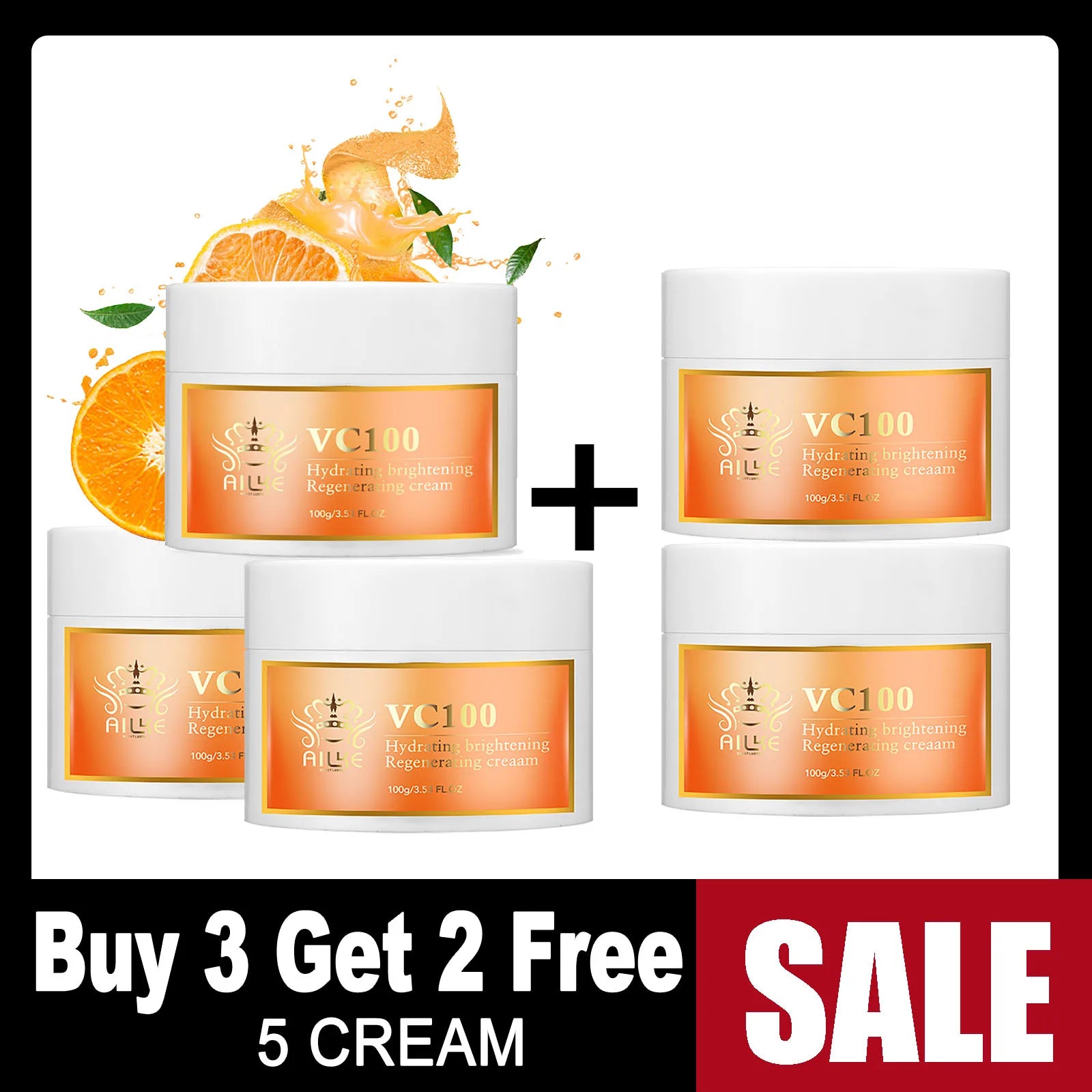 AILKE Vitamin C Brightening Moisturizing Women Skin Care Set, Anti Dark Spots, Nourishing Kit for Smooth, Even Radiant Skin Tone