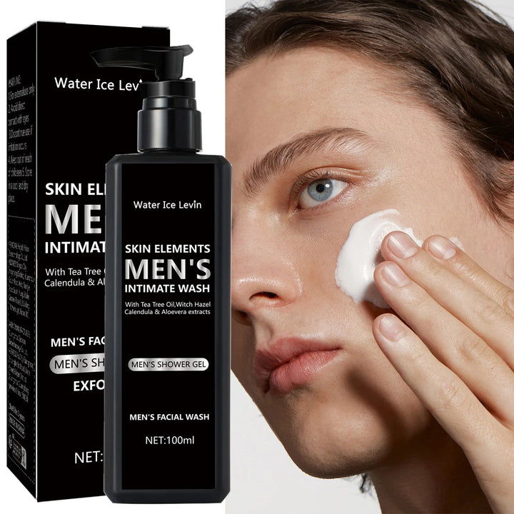100ML men's facial cleanser for daily cleansing and bathing, suitable for oily skin, soothing, purifying and cleaning Halalzen