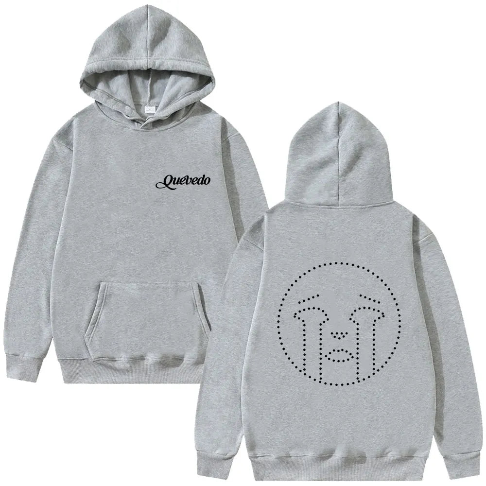 Rapper Quevedo Buenas Noches Hoodie Male Vintage Casual Fleece Cotton Pullover Men Women Hip Hop Fashion Pop Music Streetwear
