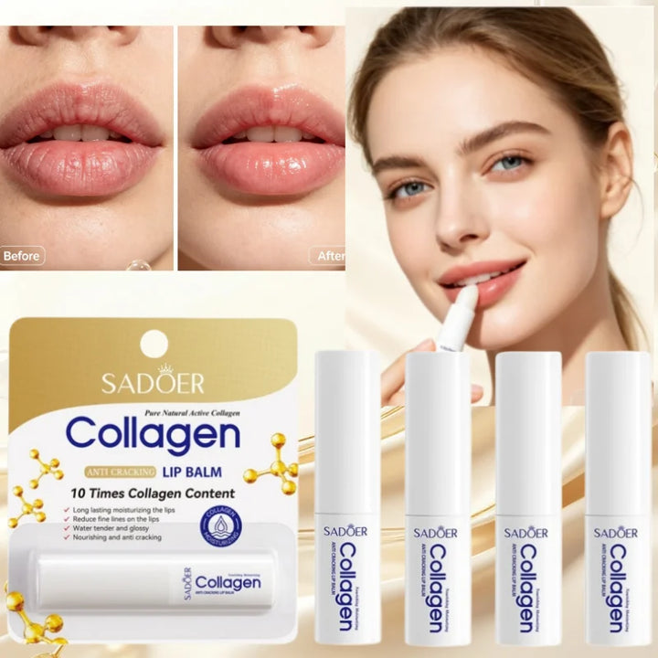 1/5/10 Pieces of Lip Balm for Long-Lasting Moisturizing, Deeply Nourishes the Lips, Makes Them Hydrated and Translucent, Improves Roughness and Peeling, and Cares for the Skin