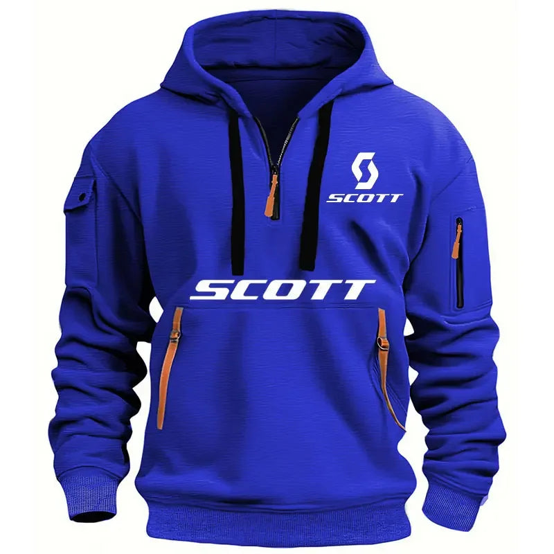 New autumn and winter men's fitness fashion printed sweatshirts, men's loose sweatshirts, hoodies and plus-size sportswear