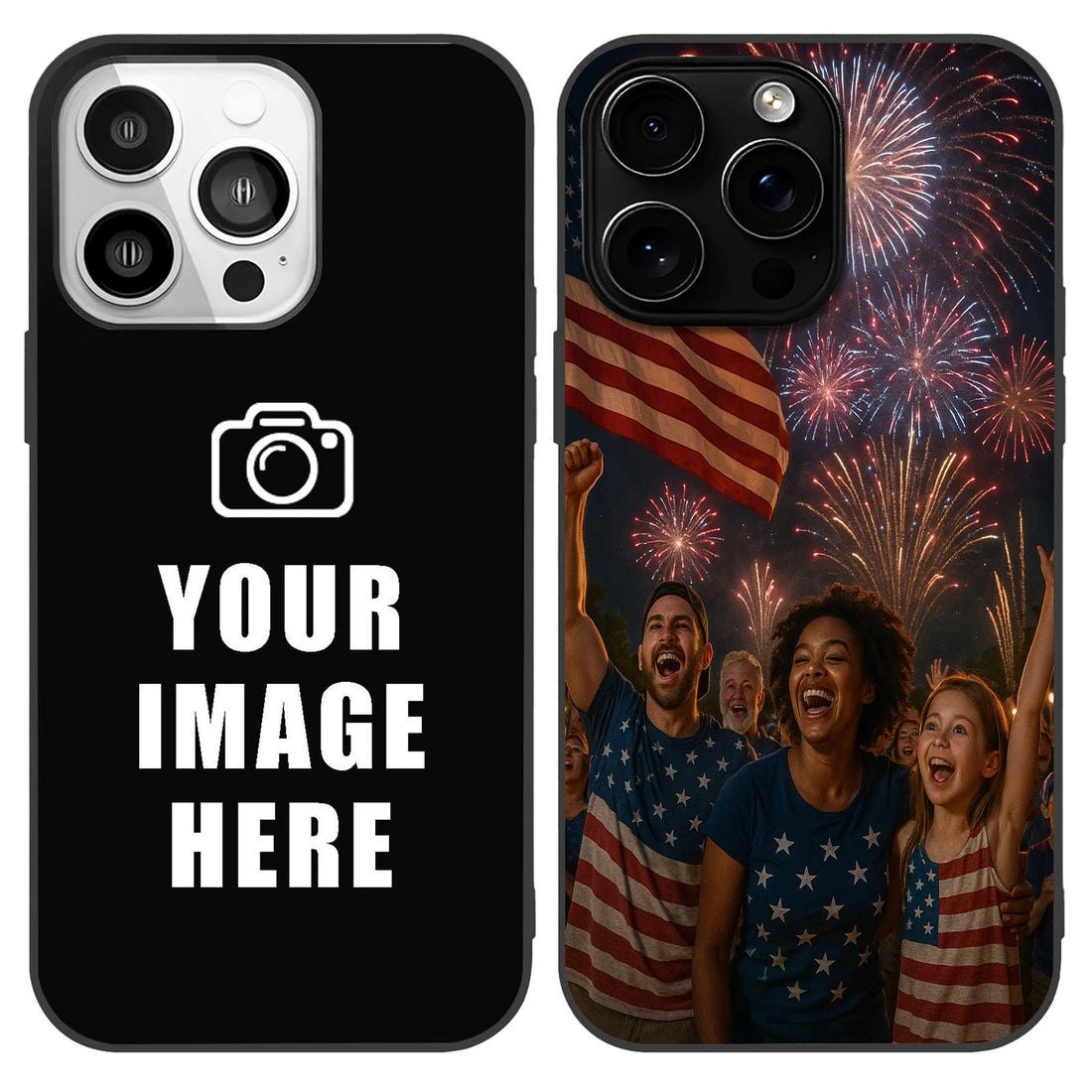 Magnetic Pattern Custom Acrylic Frosted Phone Case for iPhone16 15 14 13 12 11 Pro Max XS Shockproof | Holiday Customization