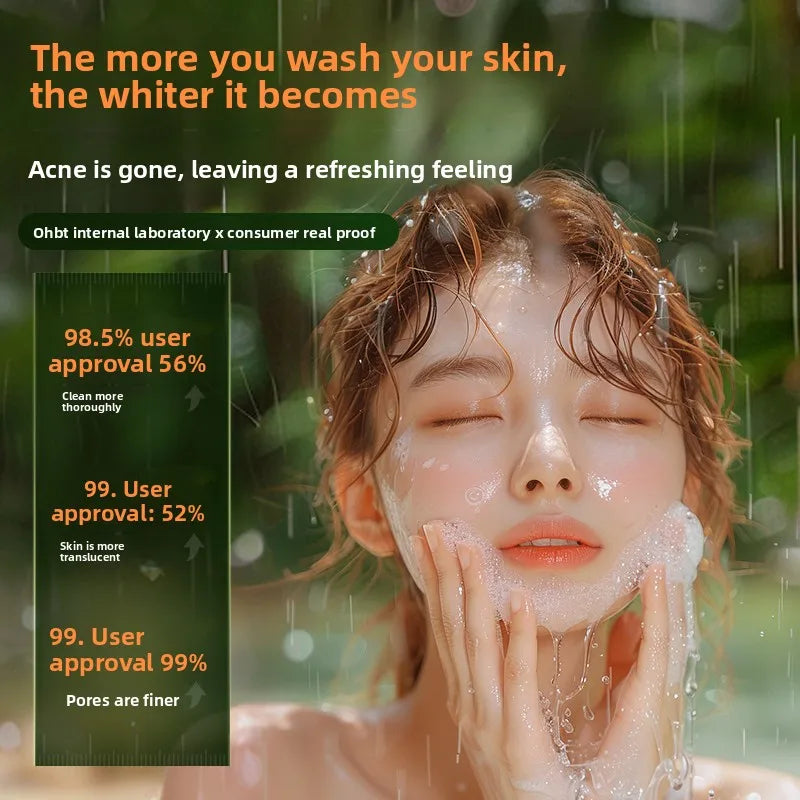 OHBT Astaxanthin Cleansing Milk Deep Cleansing and Nourishing Facial Wash, 500g Large Capacity Moistizing and Silky Cleanser Halalzen