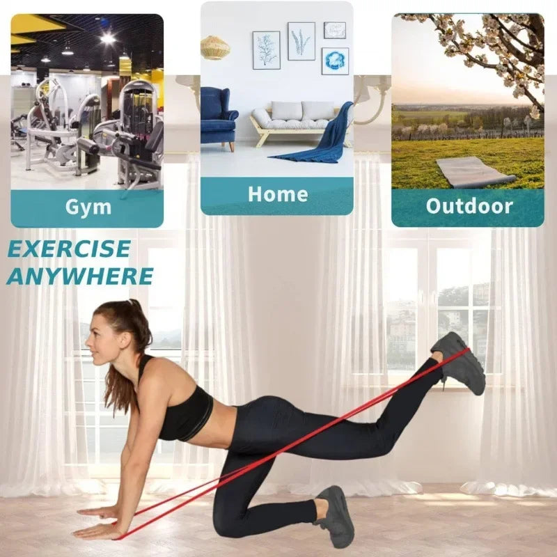 Fitness Resistance Band TPE Elastic Rope for Yoga And Sports Training Women's Model Elasticity And Durability