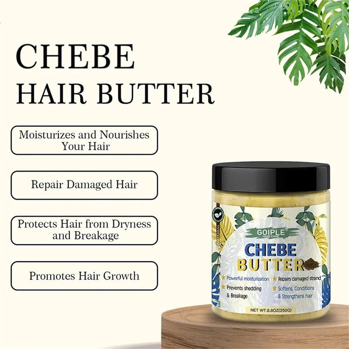 Chebe Hair Care Set with 250g Treatment Butter 60ml Moisturizing Oil 100g Nourishing Powder Dry Damaged Hair DIY Tools Products HALALZEN