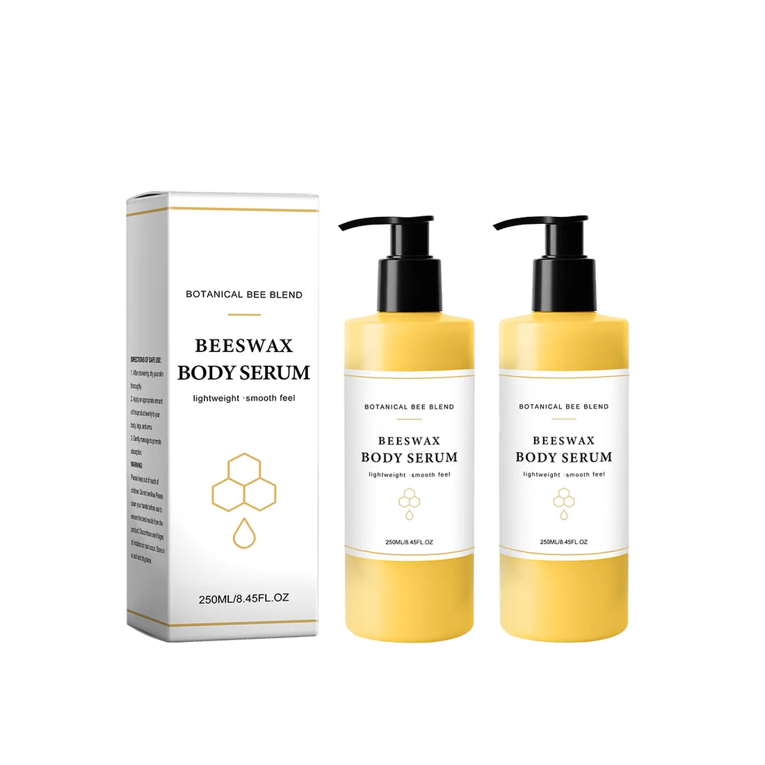 250ml BeesWax Body Serum Body Oil Moisturizer Lightweight Wet Skin Formula for Soft, Radiant Skin Natural Antioxidant-Rich Serum