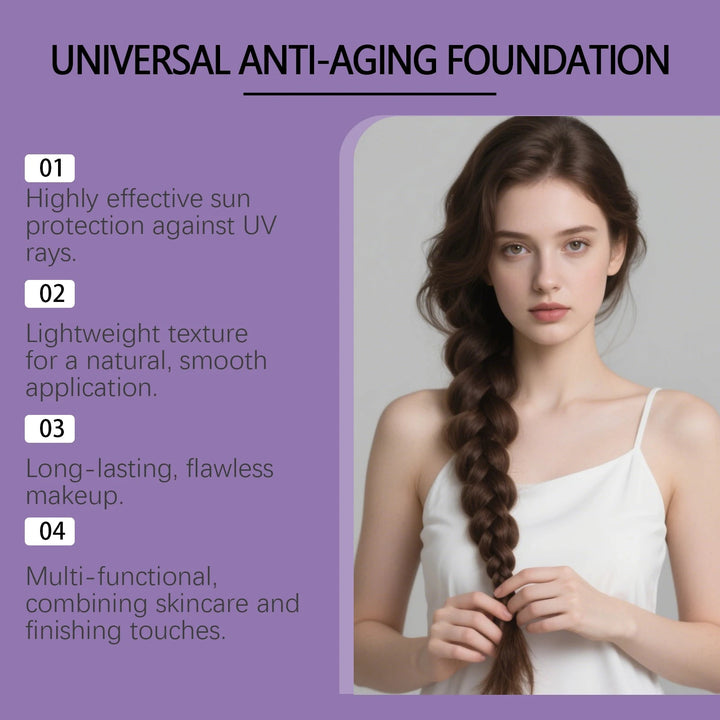 Light Sunscreen Protective Concealer Lasting Fresh Brighten Waterproof Conceal Pore Fine Line Flaw Evens Color Foundation Liquid Halalzen