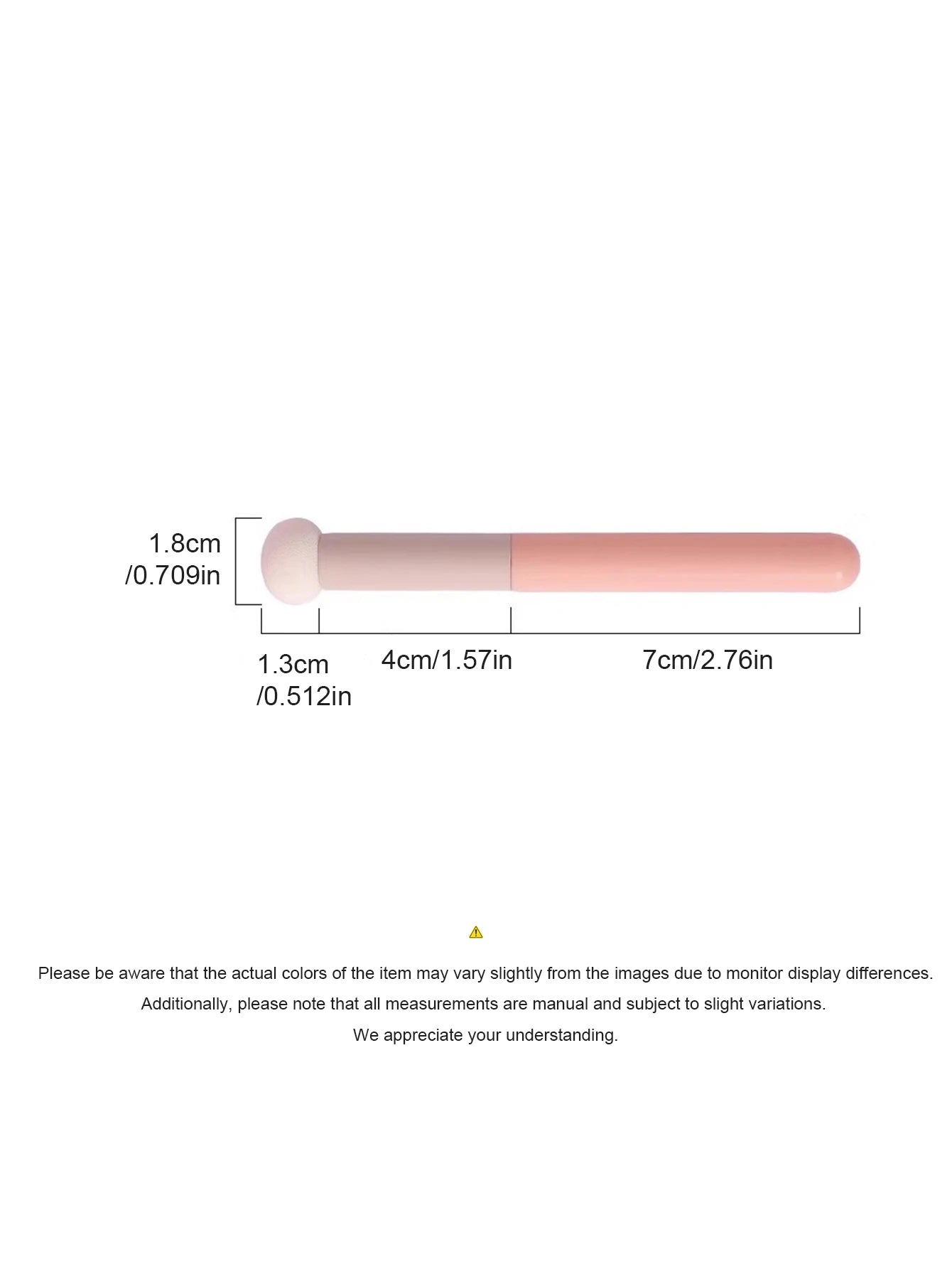 1/2PCS Mushroom Head Sponge Tip Concealer Brush, Soft Small Detail Brush for Under Eye, Tear Trough & Smile Lines Coverage Halalzen