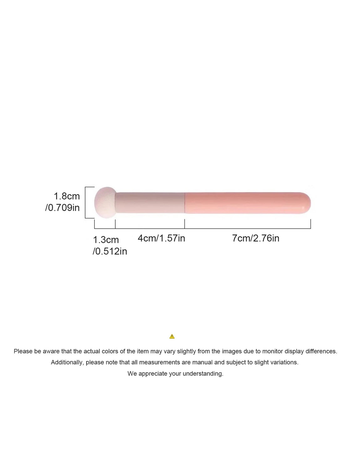 1/2PCS Mushroom Head Sponge Tip Concealer Brush, Soft Small Detail Brush for Under Eye, Tear Trough & Smile Lines Coverage Halalzen