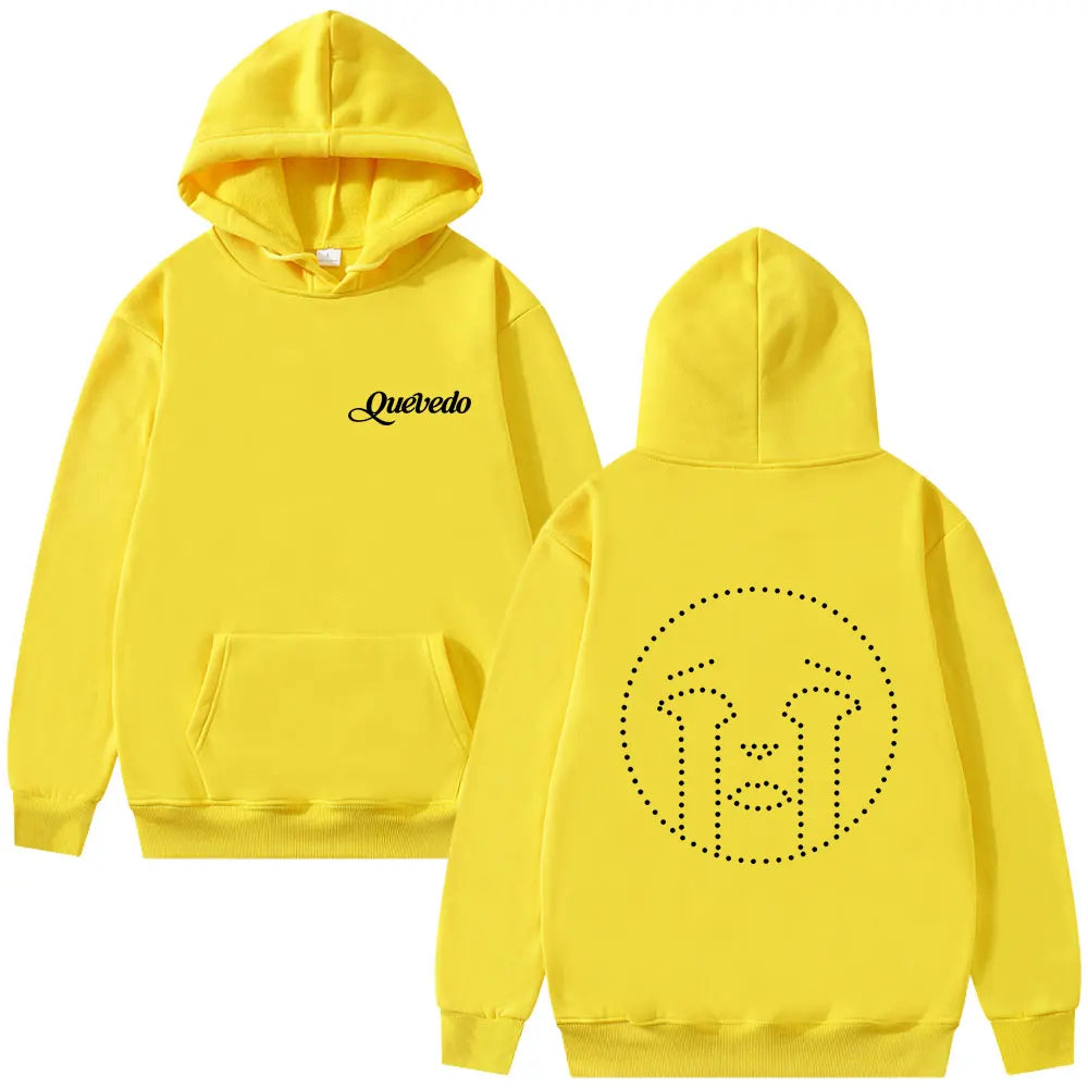 Rapper Quevedo Buenas Noches Hoodie Male Vintage Casual Fleece Cotton Pullover Men Women Hip Hop Fashion Pop Music Streetwear