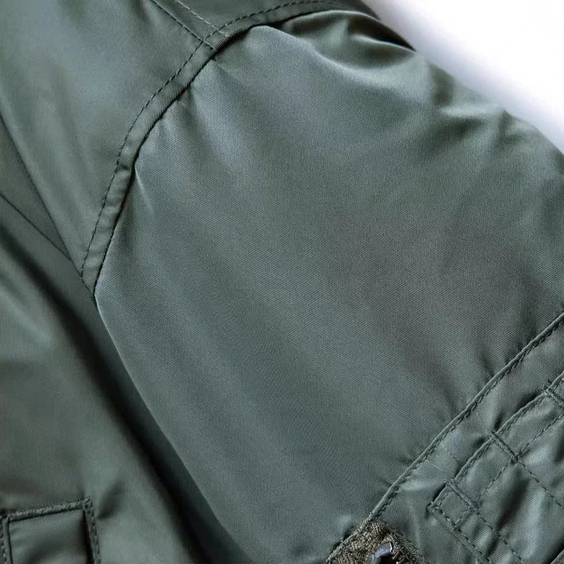 Röd Tornado Typ B-15D Bombflygarjacka Andra världskrigets flygvapenpilotjacka Vinter Herr Vadderad Rock