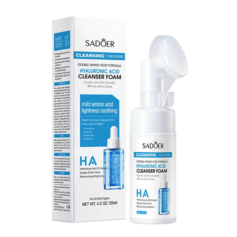 1/2PCS Amino Acid Facial Cleanser Face Wash Foam Face Massasge Facial Hydrating Moisturizing Skin Products Mossee Cleansing Care