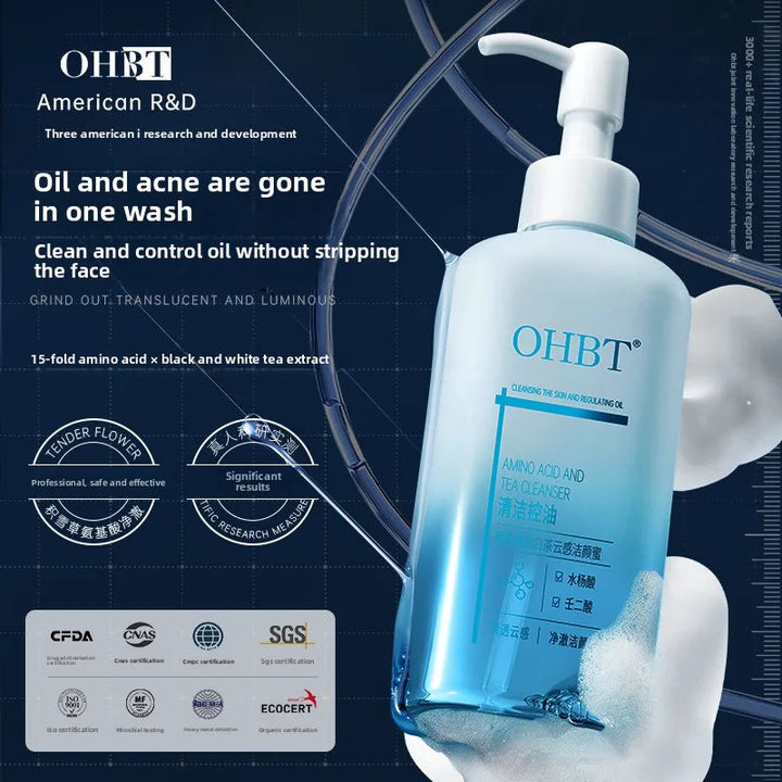 OHBT Amino Acid Cleansing Lotion Gentle Moisturizing Nourishing Salicylic Acid Facial Cleanser Oil Control Brightening Halalzen