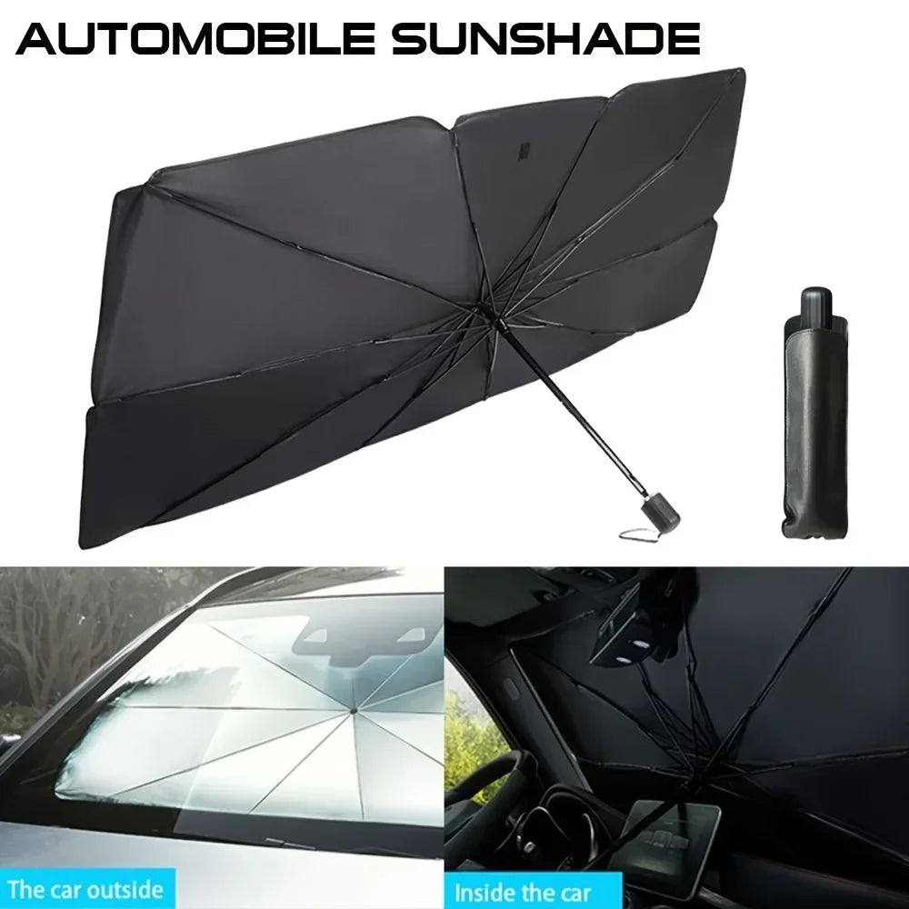 Protect Your Car From The Sun with This Portable, Foldable Car Windshield Sunshade