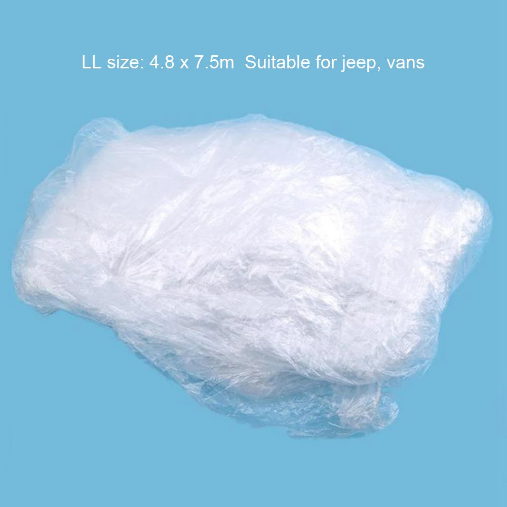 Universal Car Cover Disposable Protective Shield Waterproof Transparent Car Cover for Sedan SUV Van for  Vehicle Automobile