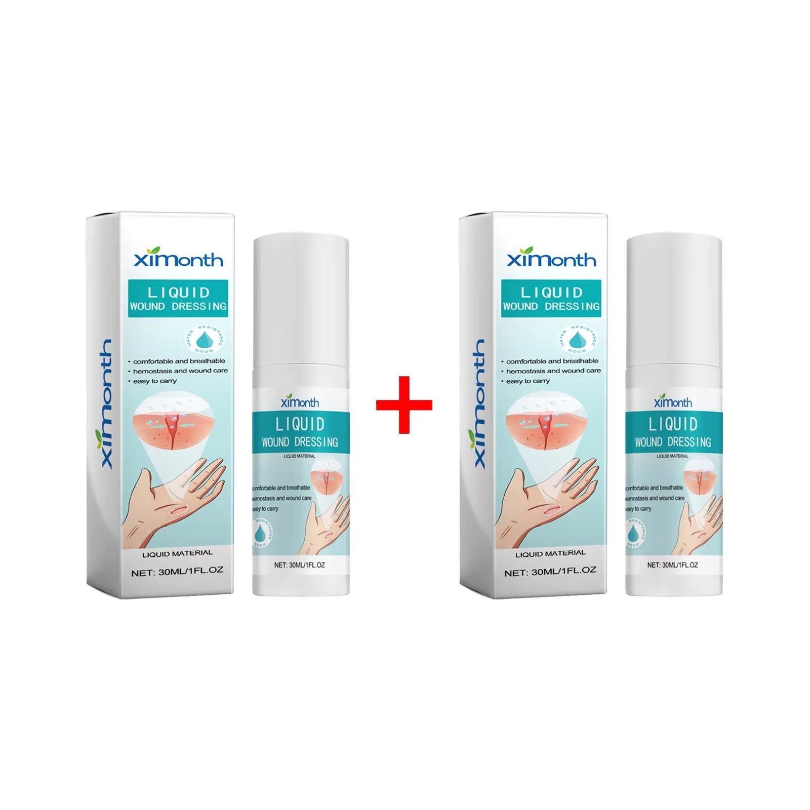 Ximonth Bandage Wound Care Liquid Spray Help Healing Recovery Cut Scratch Breathable and Waterproof Body Band Aid Liquid Sprays