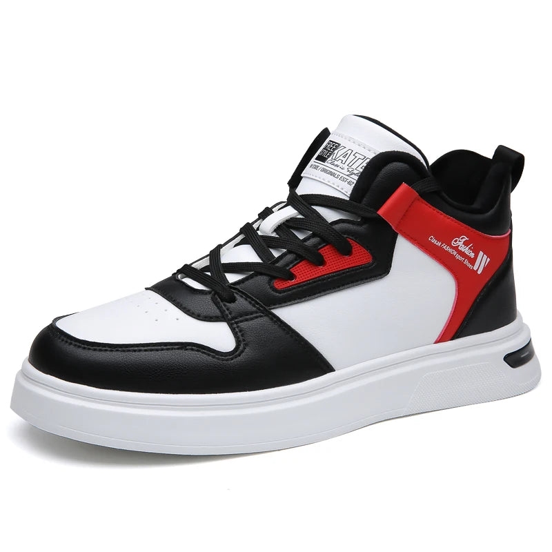 Mens Board Shoes 2025 New Autumn Winter Thick Velvet Warmth Comfort Sports Leisure Shoes Fashion High Top Flat Walking Shoes Man