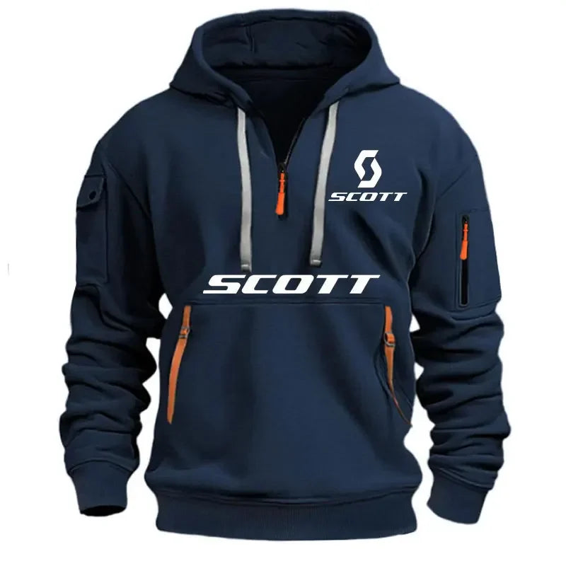 New autumn and winter men's fitness fashion printed sweatshirts, men's loose sweatshirts, hoodies and plus-size sportswear