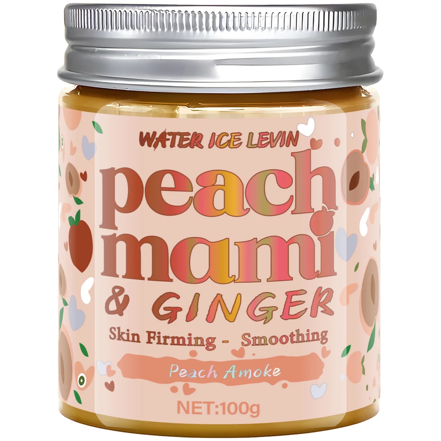 Peach Mami & Ginger Face & Body Cream: Light Texture, Firms/Smooths Skin, Daily Use for Elastic, Nourished & Protected Skin