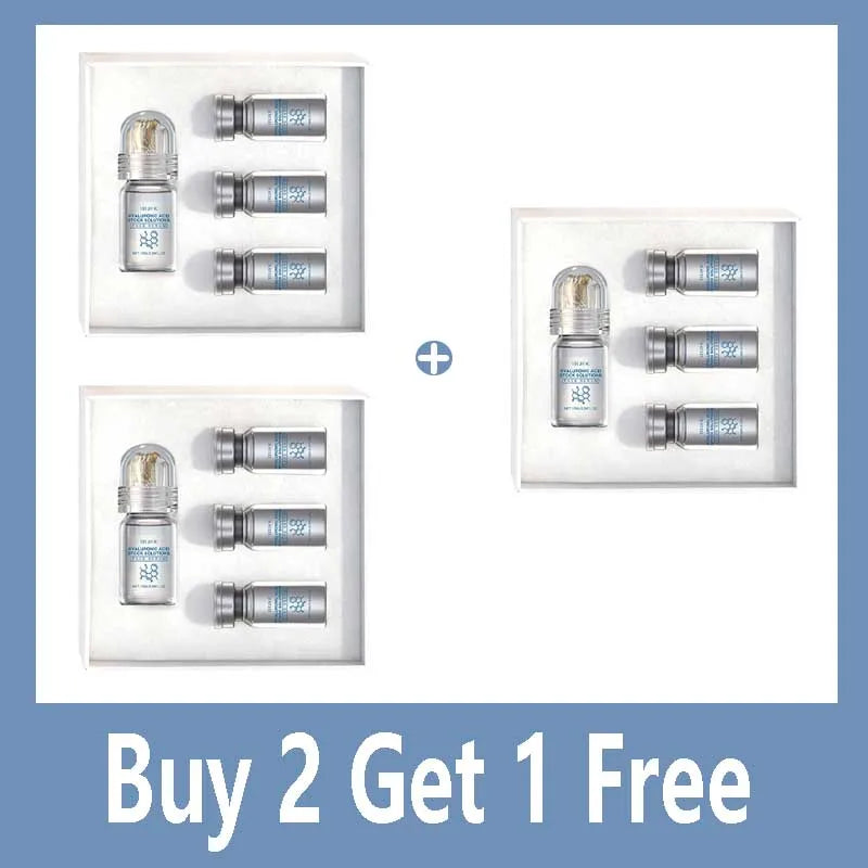 Hyaluronic Acid Stock Solutions Face Serum with Roller Microneedle Set Moisturizing Anti-Wrinkle Facial Serum Smoothing Refresh Halalzen