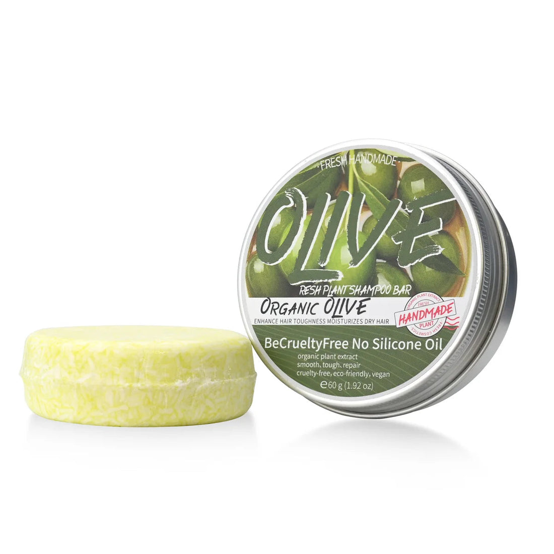 60g Olive Essence Oil Hair Care Cleaning Solid Pure Element Shampoo Soap For Men And Women Fluffy Shampoo Soap Halalzen