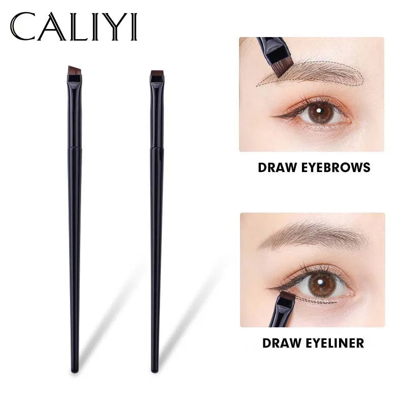 1/2pcs Blade Makeup Brushes Eyebrow Eyeline Brush Angled Flat Finer Cosmetic Brush Professional Liner Brow Make Up Tool Halalzen