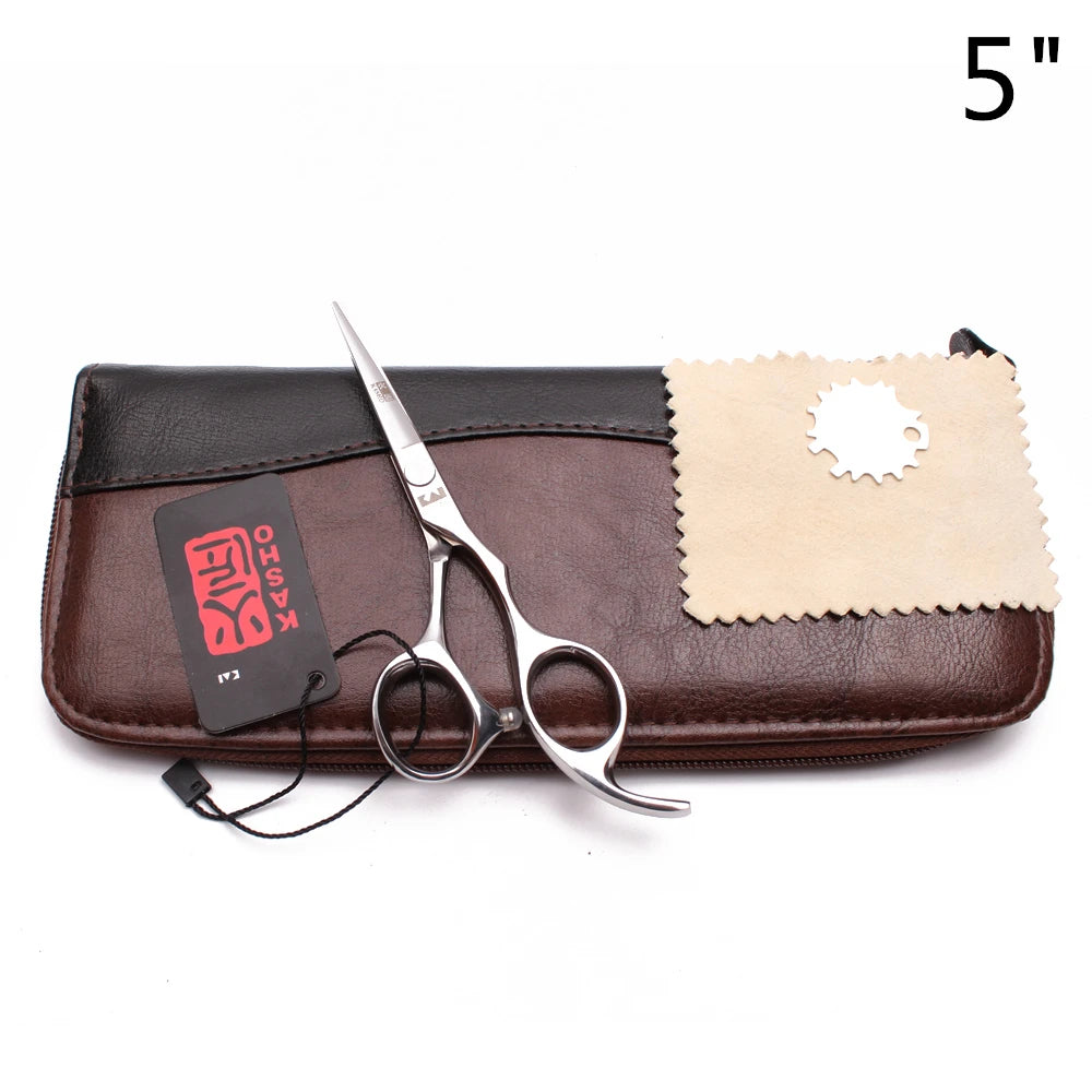 Professional Hair Scissors 5'' 6'' 7'' 8'' Japan Stainless Hairdressing Scissors Barber Thinning Shears Hair Cutting Scissors Halalzen