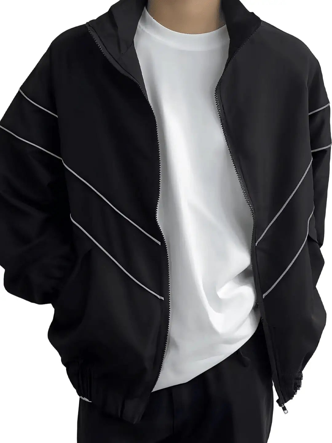 Men's Y2K Zip Up Hoodies Streetwear Designer Baggy Pullover Hooded Sweatshirts Jacket