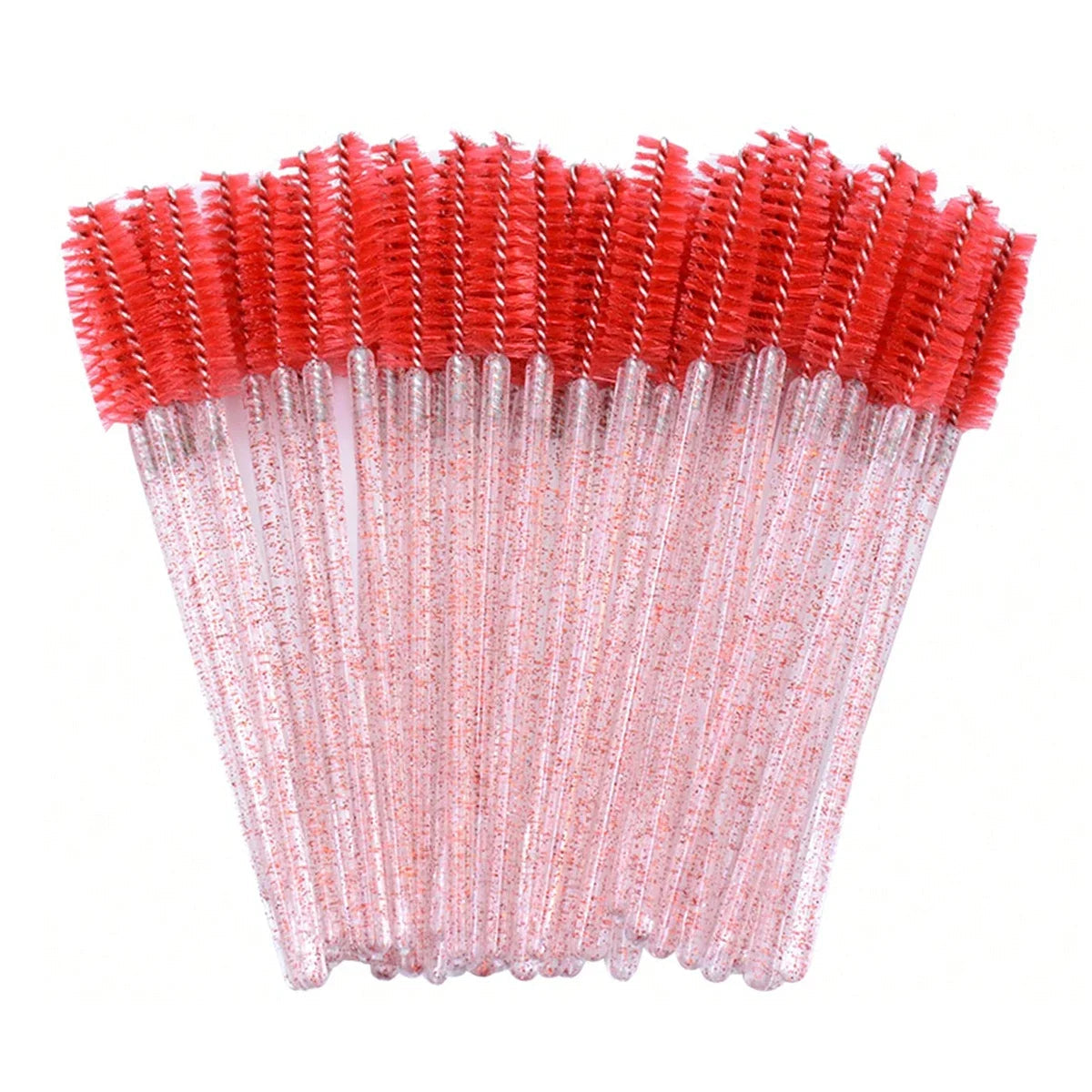 100 Pcs Crystal Eyelash Brush Disposable Mascara Wands Eyelash Extension Microbrush Eyebrow Applicator Makeup Brush Halalzen