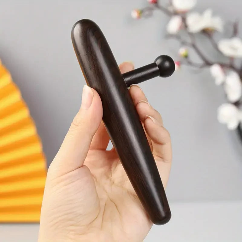 Wood Massage Tool Trigger Point Massage Manual Deep Tissue Massage Thumb Saver Massager for Back Leg Waist Therapists Equipment