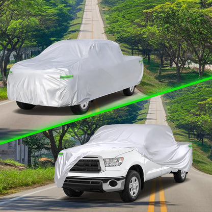NEVERLAND Pickup Truck Cover 190T Polyester Taffeta, Car Cover Waterproof All Weather for Pickup, Waterproof Outdoor Full Exteri