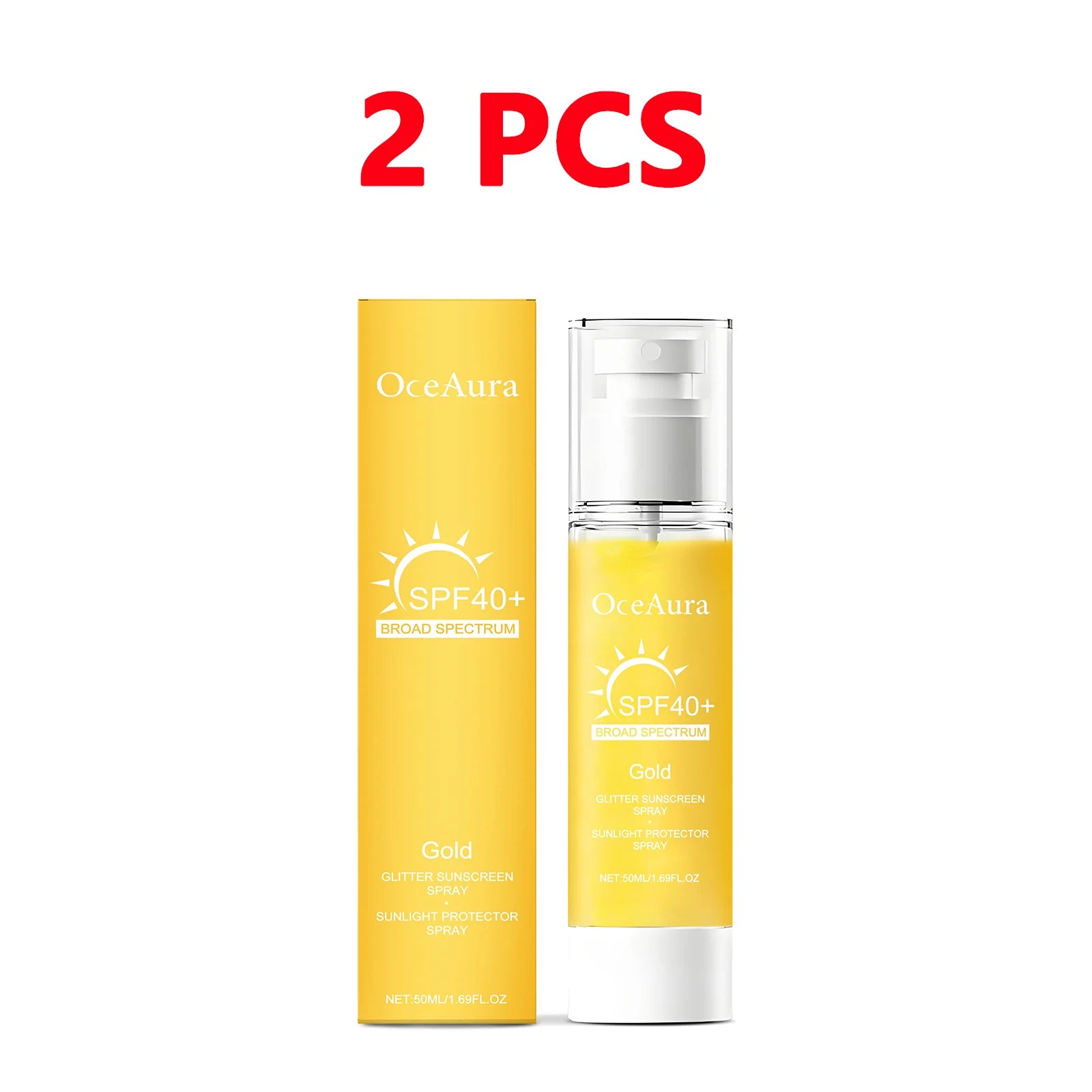 Facial Shiny Protection Sunscreen Spray SPF40+ Non-Sticky UV Isolation Anti-Oxidation Moisturizing Body Sunblock for Face Skin
