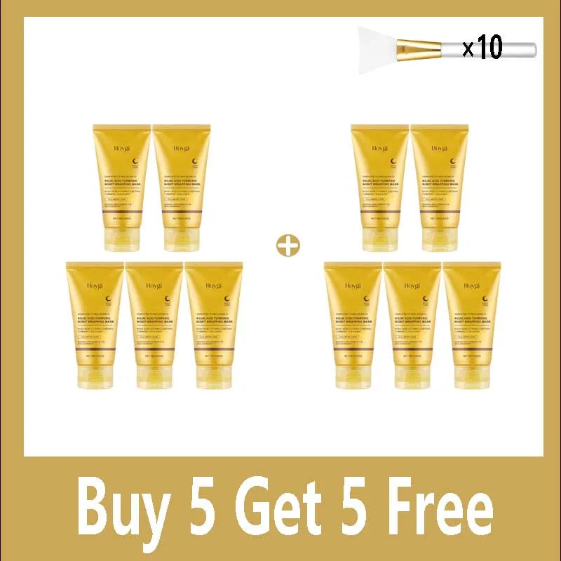 Turmeric Deep Collagen Mask Peel Off Mask Face Anti Wrinkle Lifting Korean Skin Care Masks Skin Firmnes For Nighttime Care Halalzen