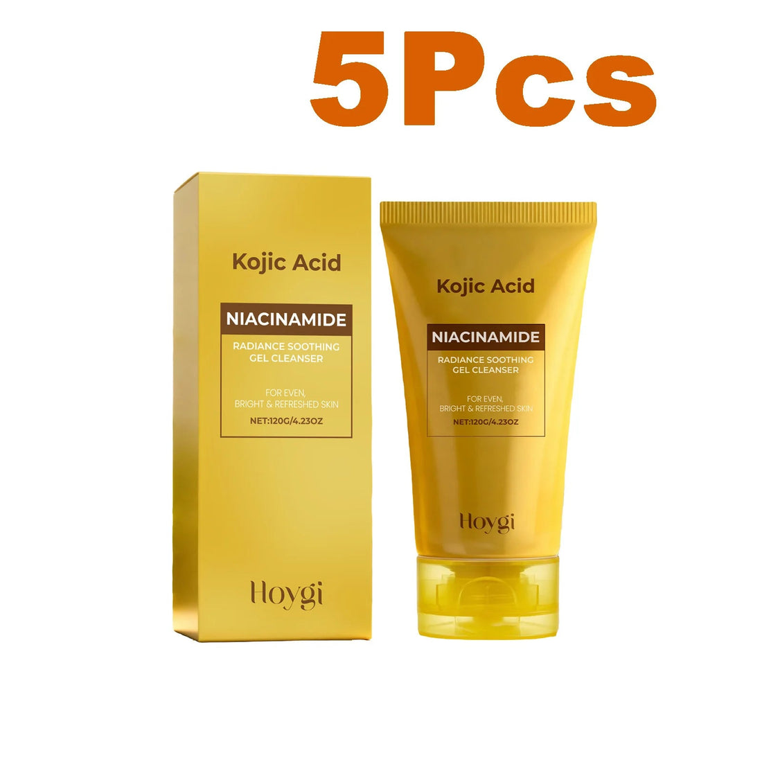 Kojic Acid & Niacinamide Face Wash Brightening Facial Cleanser for Dark Spots & Glowing Skin Evens Skin Tone Acne Scar Care Halalzen