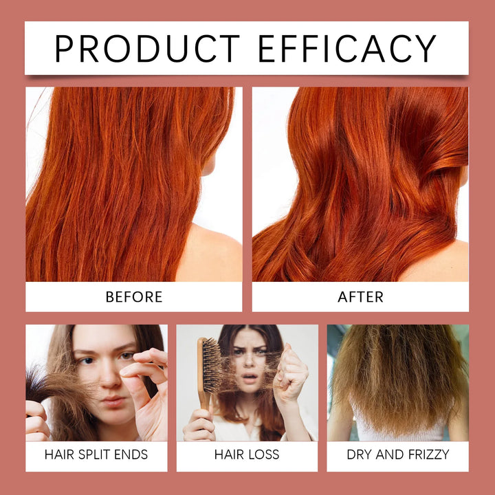 7-in-1 Hair Essential Oil 60ml Rosemary Olive Castor Oil Blend for Dry Scalp Hydration Shine Strong Roots Gray Hair Care