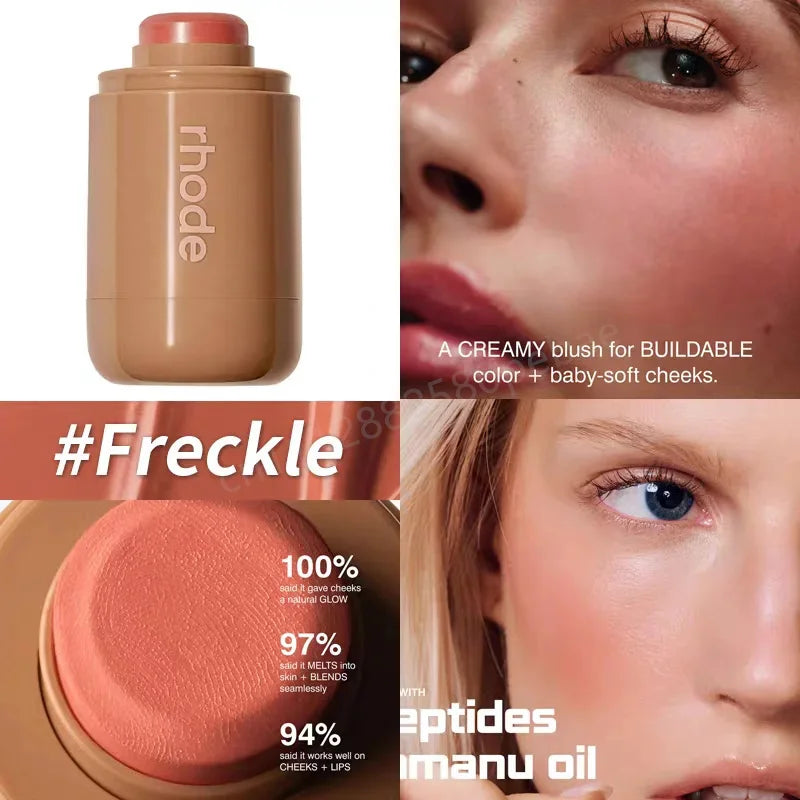 Rhode Powder Pocket Blush Hydrating Contouring Shading Face Nose Shadow Profile Natural Cream Lip Gloss Cheek Easy Apply Color