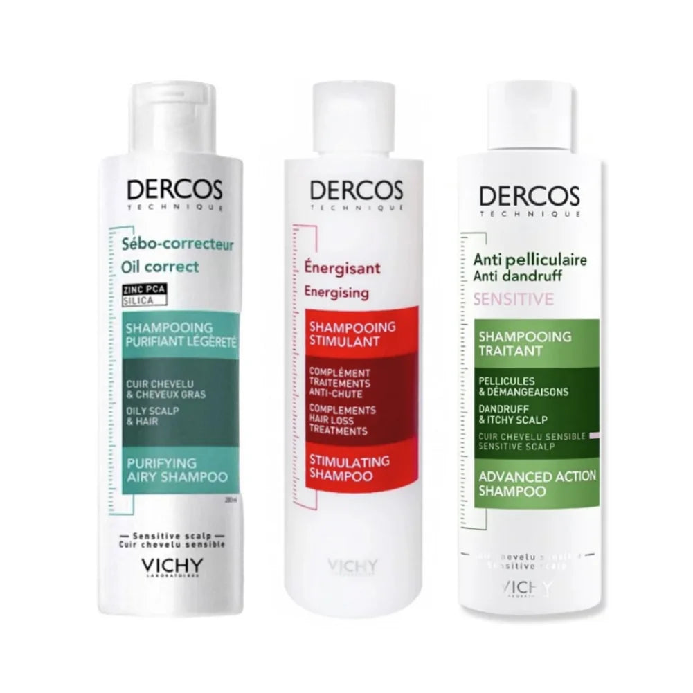 DERCOS Fluffy Shampoo Deep Cleansing Anti Dandruff Anti Itch Oil Control Soothing Nourishing Damaged Scalp Hair Repair Shampoo Halalzen