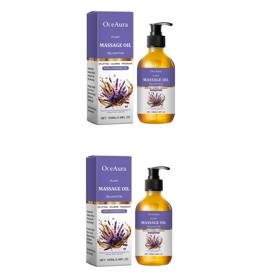 Lavender Essential Oil, Gentle and Soothing, Moisturizes the Skin, Has a Pleasant Fragrance, Is Easily Absorbed, Body Massage Oi