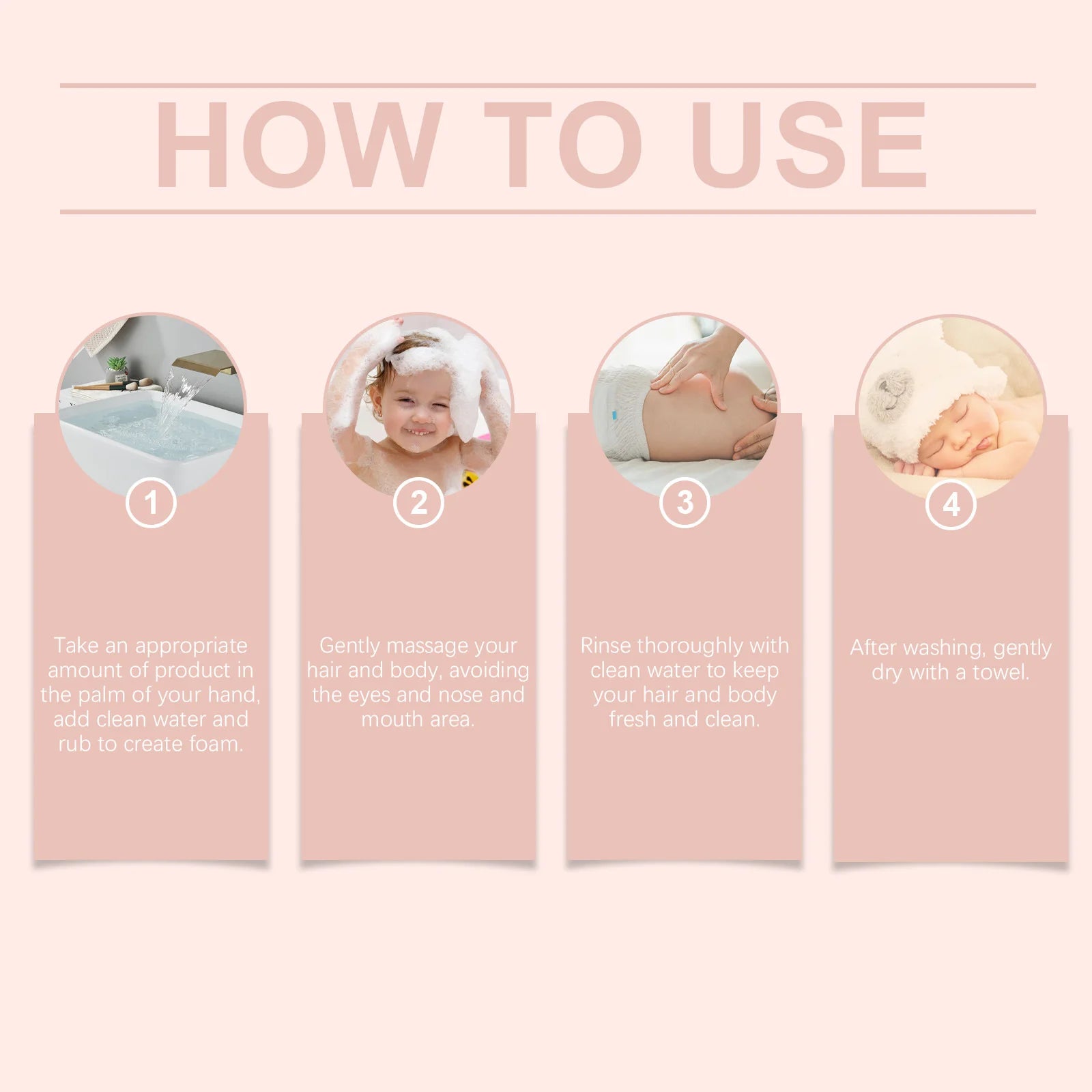 2 in 1 Children Shampoo Body Wash Gentle Cleansing Moisturizing Soothing Soft Smoothing Fresh Fragrance Refreshing Body Skincare Halalzen