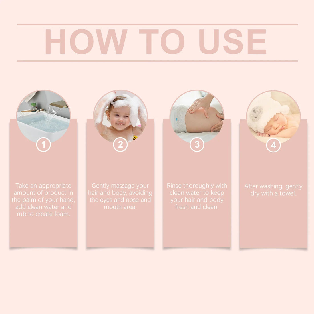 2 in 1 Children Shampoo Body Wash Gentle Cleansing Moisturizing Soothing Soft Smoothing Fresh Fragrance Refreshing Body Skincare Halalzen