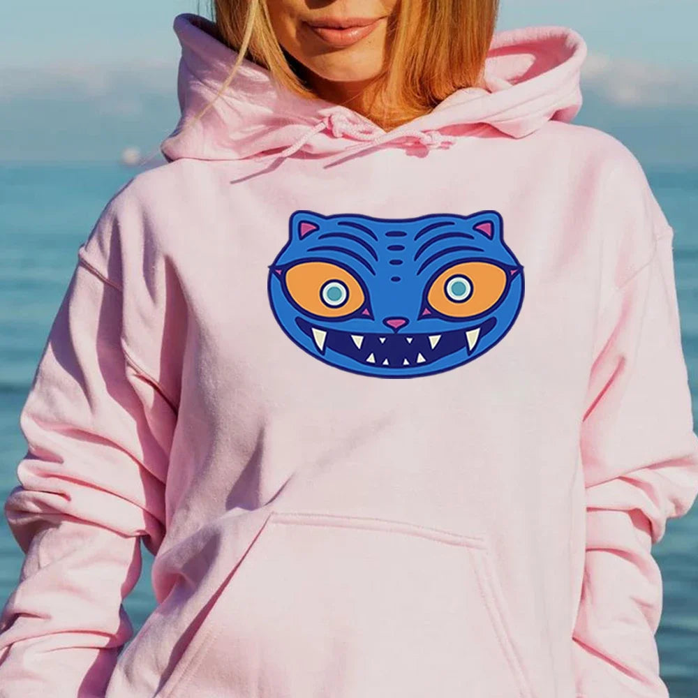 Derpy Hoodie Derpy Tiger Zoey Sweatshirt KPop Hoodied Demon Hunters Tee DKPDH Tiger Pullover Women Long Sleeves Hoodies