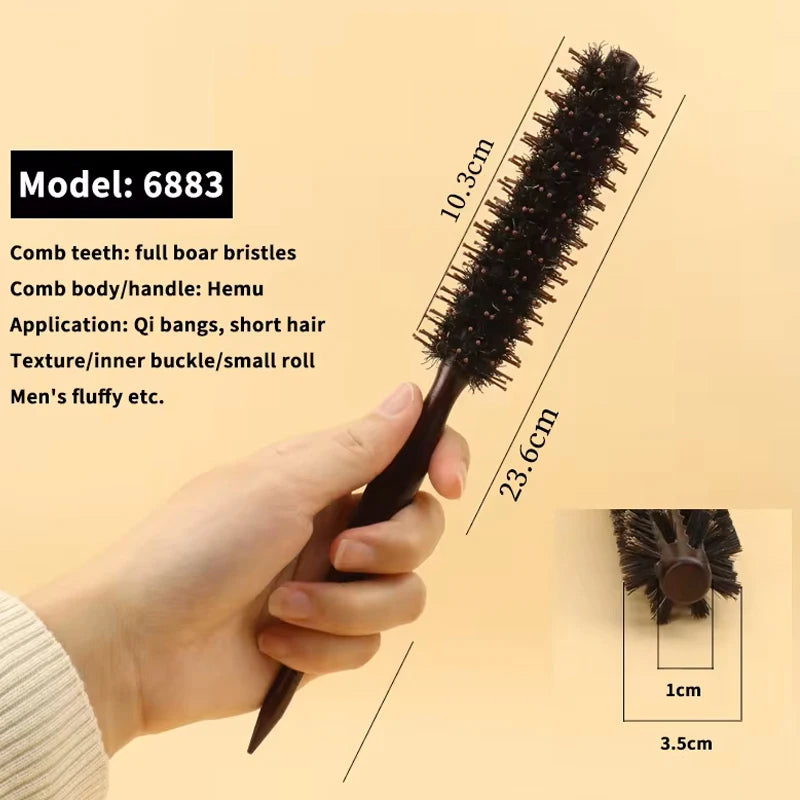 1pc professional anti-static curly hair comb bristle curling brush hair styling hair curling comb Special for real hair wigs Halalzen